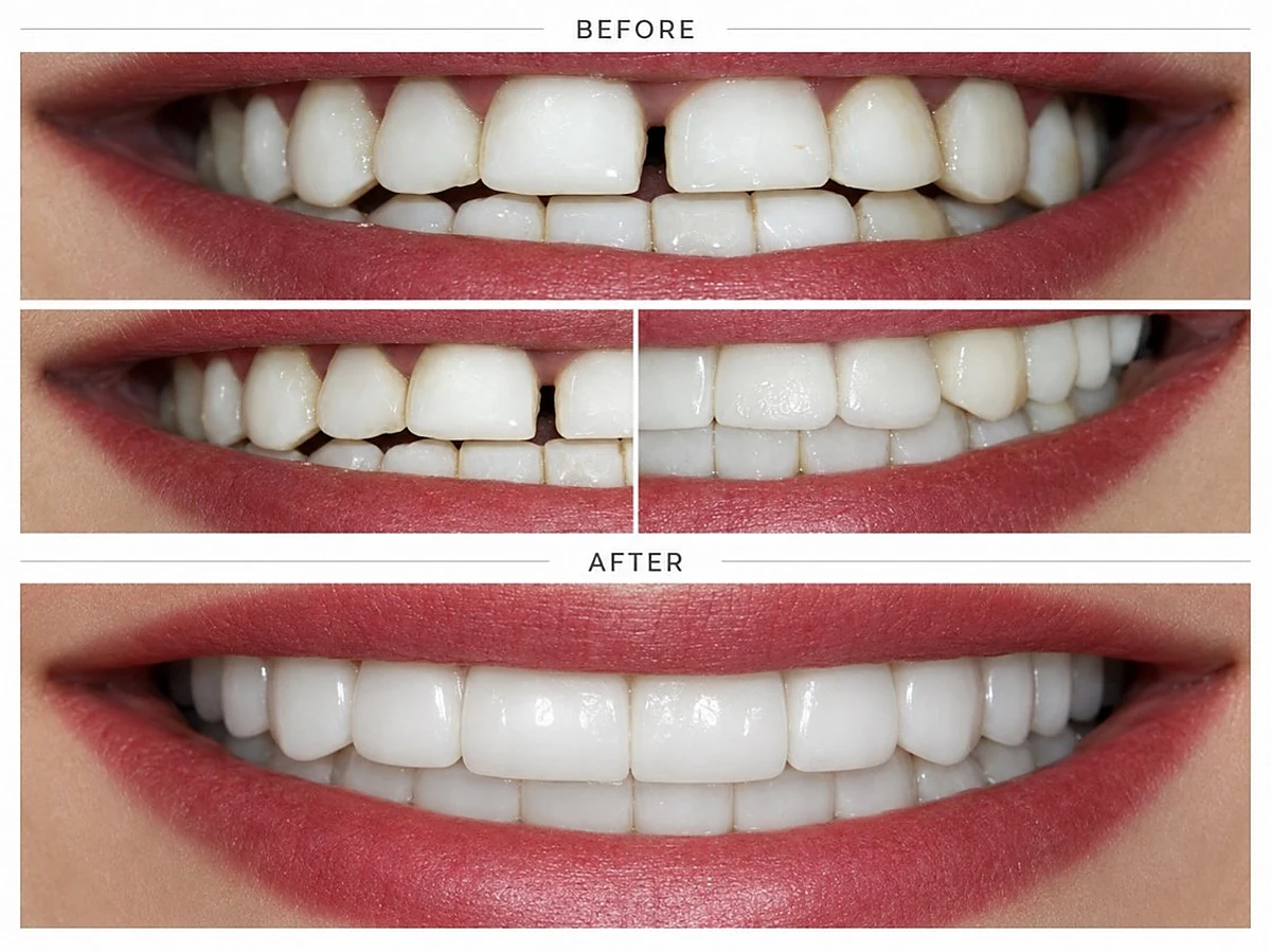 Lucrare protetica estetica cu finisaj natural